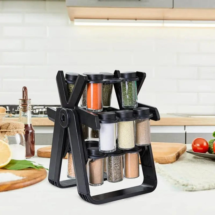 18 PCs Rotating Spice Organizer-14277With Stand